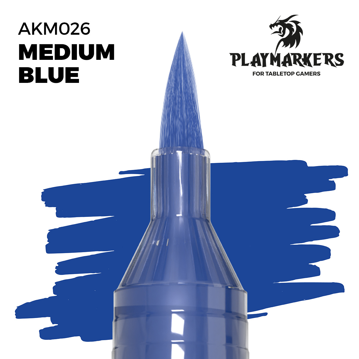 AKM026 AK Interactive Акриловый маркер PLAYMARKER - Средне-синий / MEDIUM BLUE – PLAYMARKER