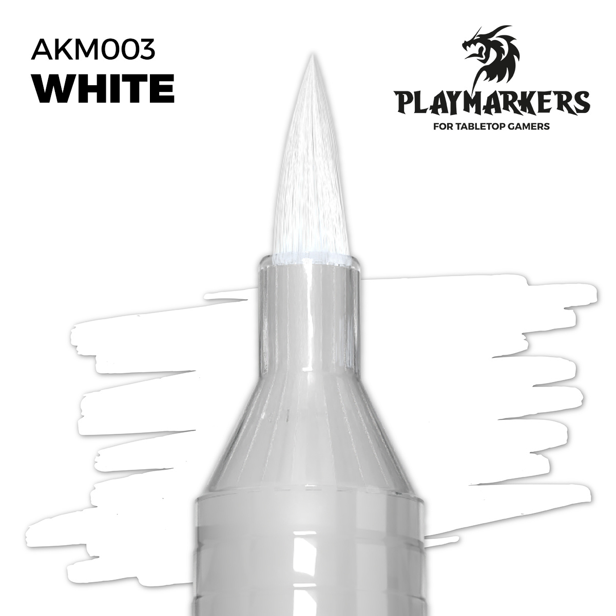 AKM003 AK Interactive Акриловый маркер PLAYMARKER - Белый / WHITE – PLAYMARKER