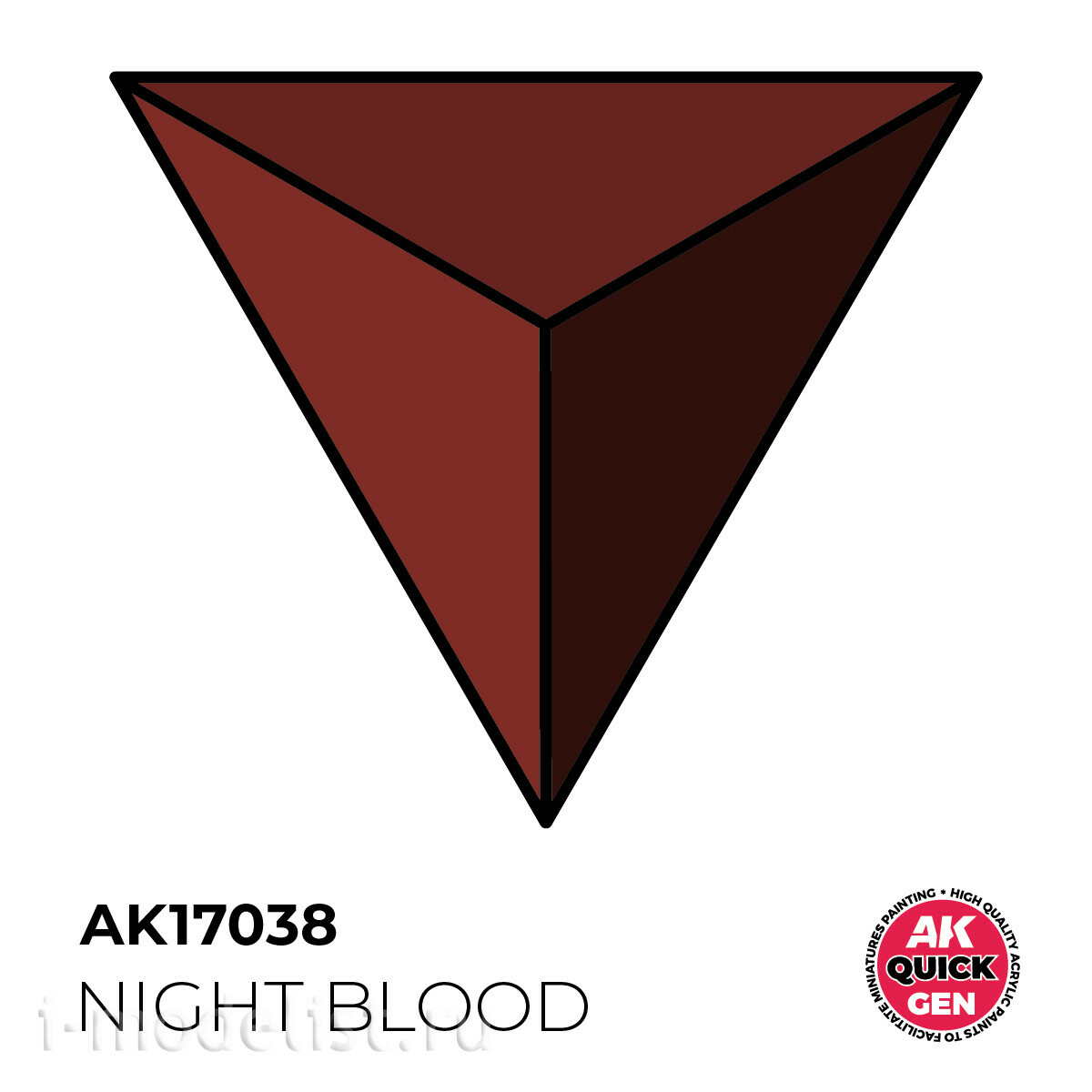 AK17038 AK Interactive Краска акриловая QUICK GEN - Ночная кровь / NIGHT BLOOD