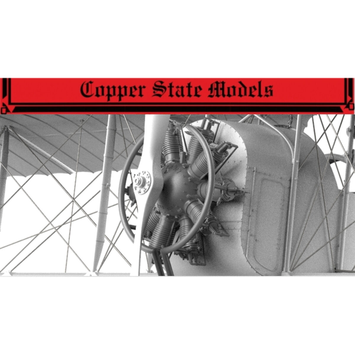 E32-006 Copper State Models 1/32 10-цилиндровый двигатель Anzani мощностью 110 л.с.