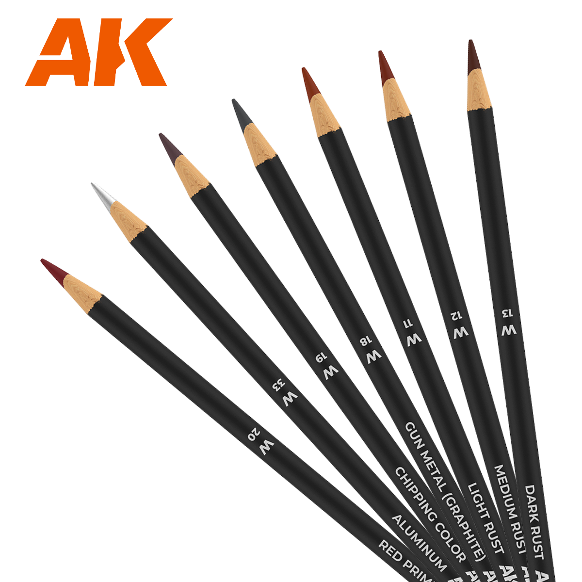 AKКМБ2 AK Interactive Набор карандашей для везеринга 