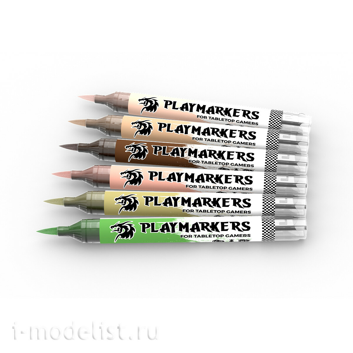 AKM107 AK Interactive Набор акриловых маркеров PLAYMARKER - Оттенки кожи / SKINS & FLESH TONES – PLAYMARKER SET