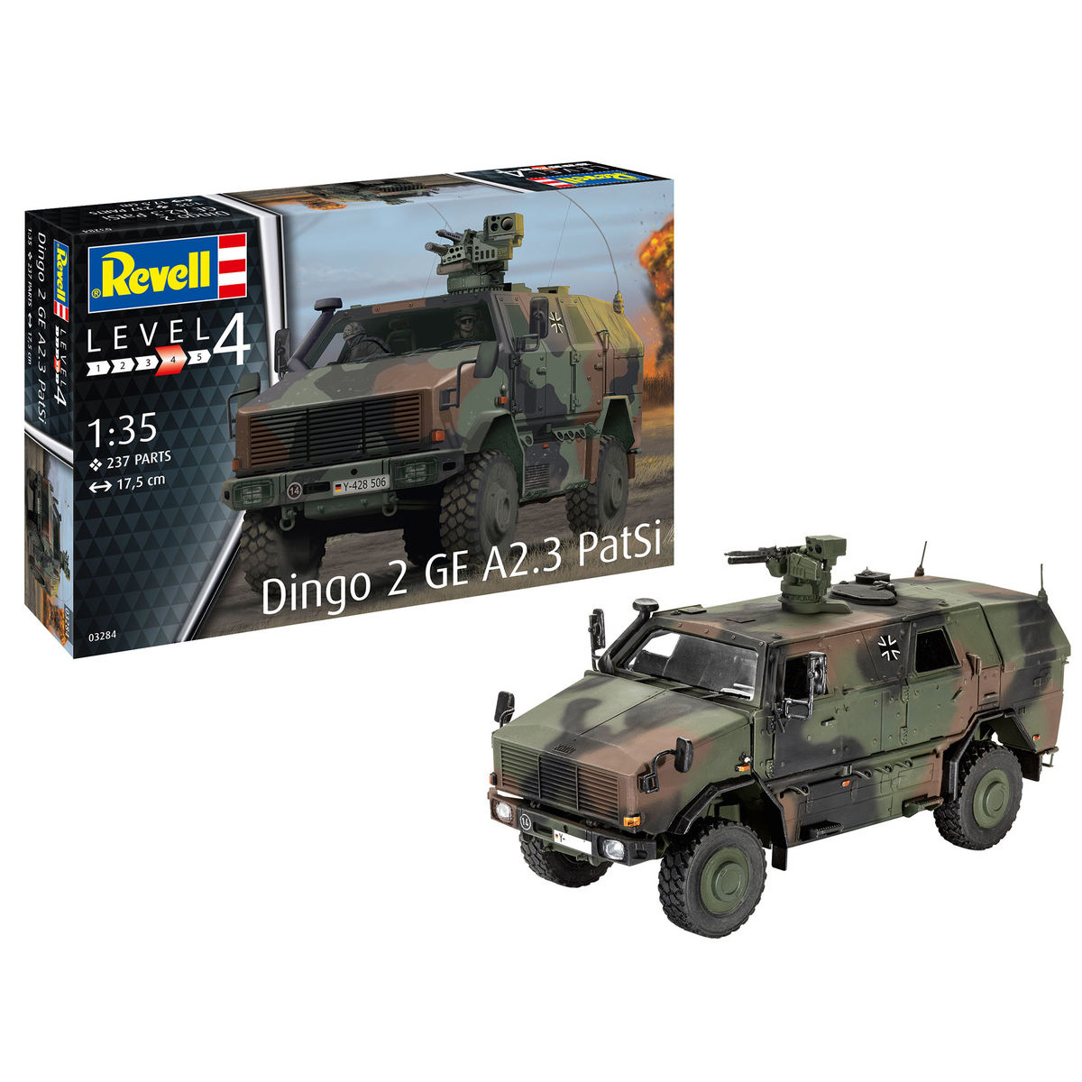 03284 Revell 1/35 Dingo 2 GE A2.3 PatSi armored personnel Carrier