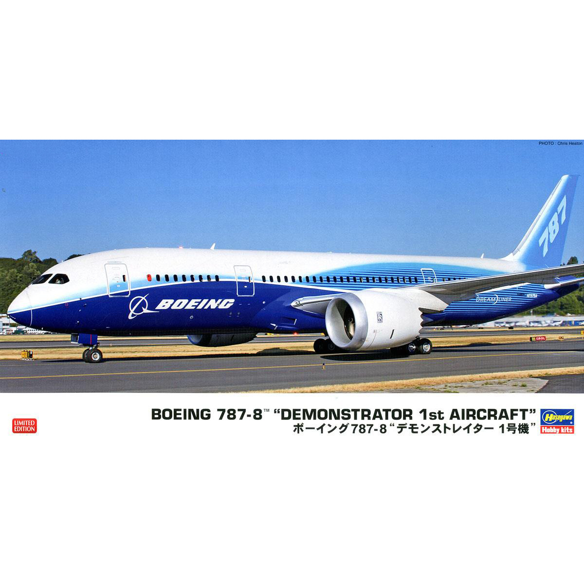 10807 Hasegawa 1/200 B787-8 DEMONSTRATOR 1ST