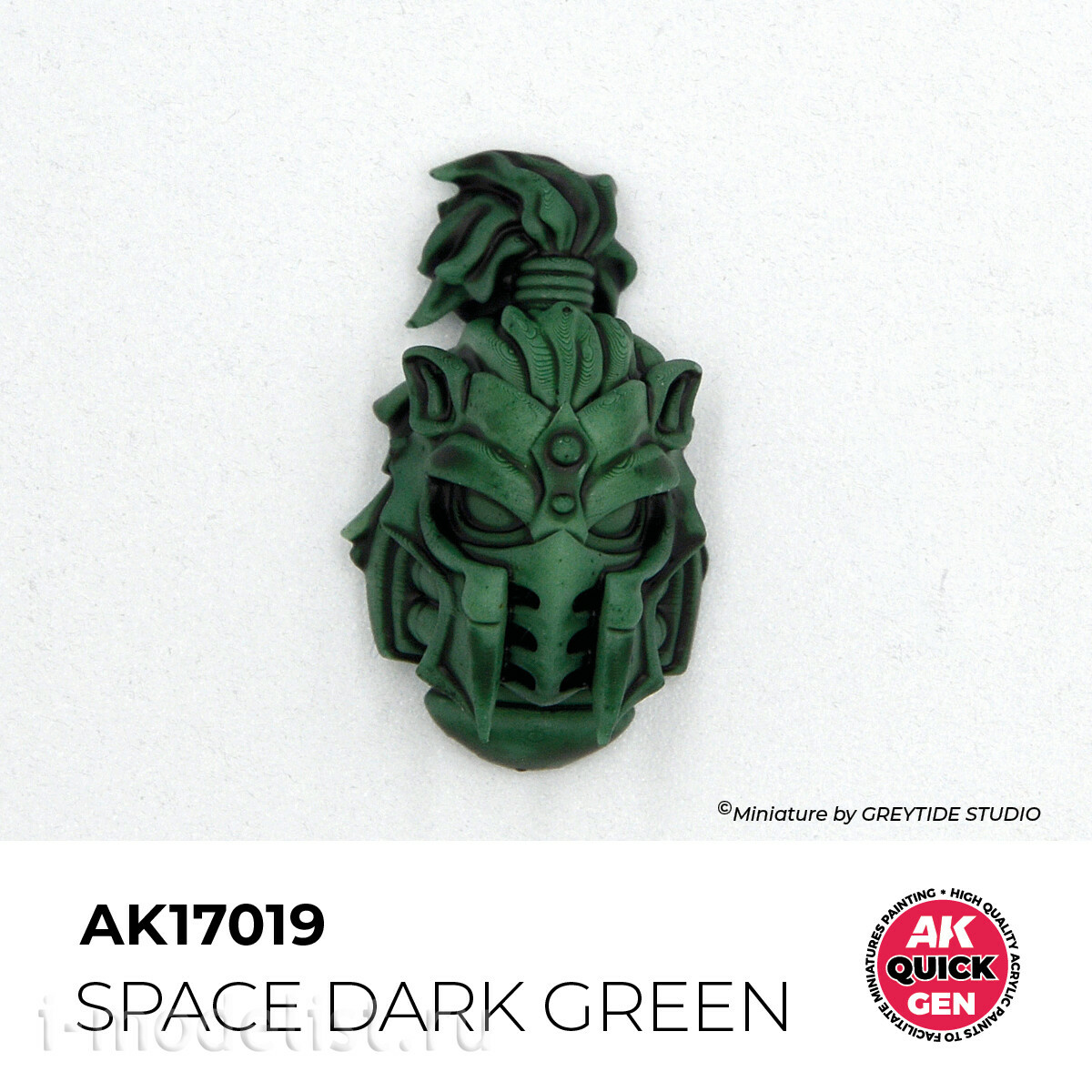 AK17019 AK Interactive Краска акриловая QUICK GEN - Космический тёмно-зелёный / SPACE DARK GREEN