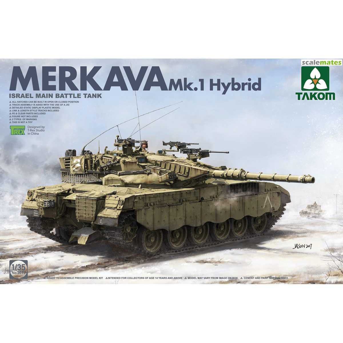 2079 Takom 1/35 Israel Main Battle Tank Merkava 1 Hybrid