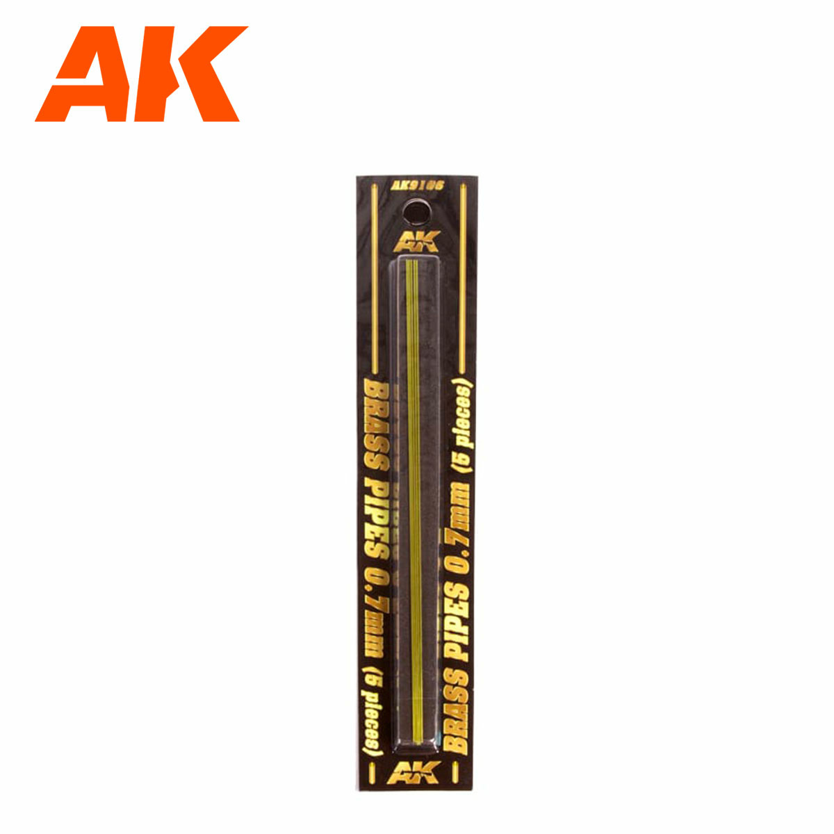 AK9106 AK Interactive Brass Tubes 0.7mm, 5 pcs.
