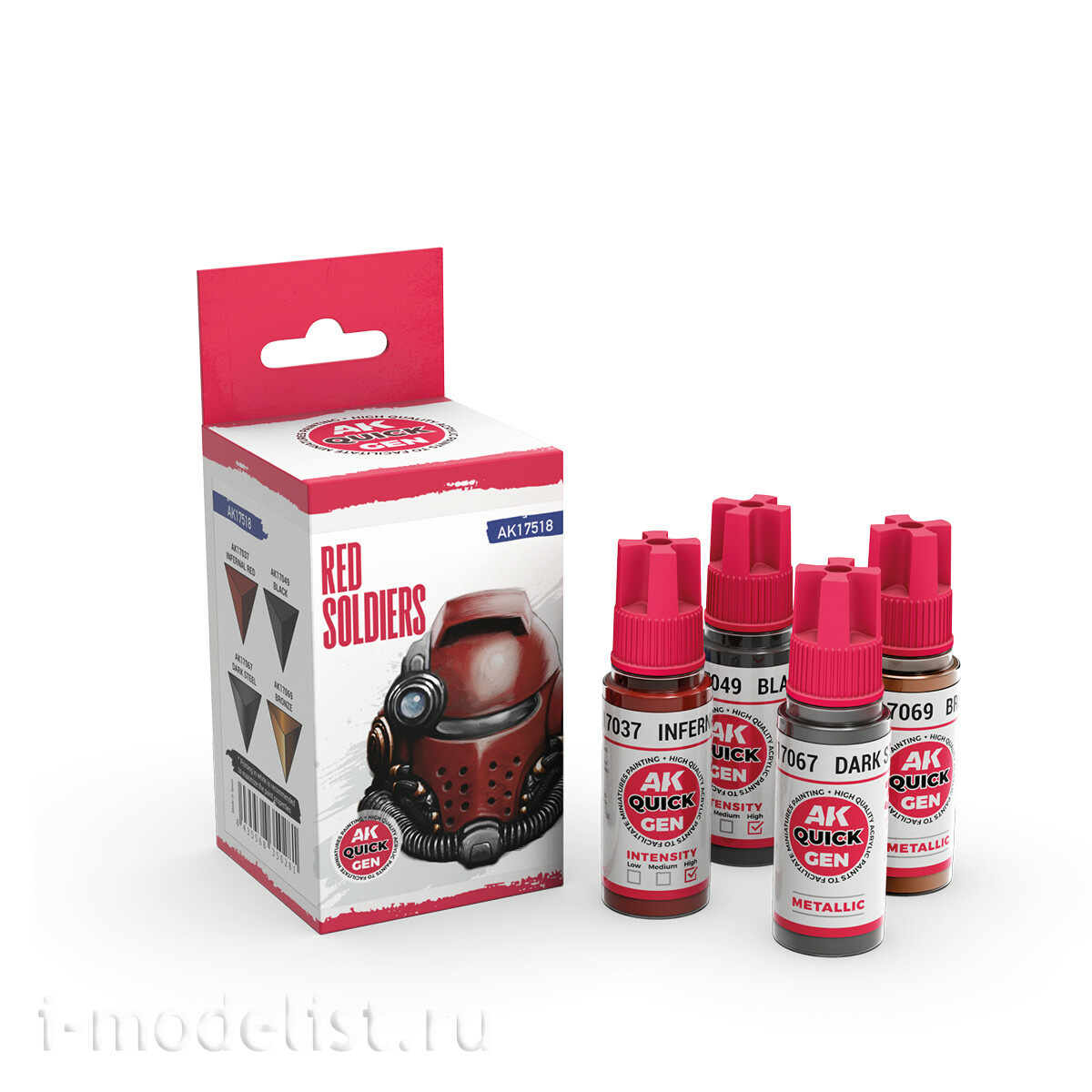 AK17518 AK Interactive Набор красок QUICK GEN - Красные солдаты / RED SOLDIERS