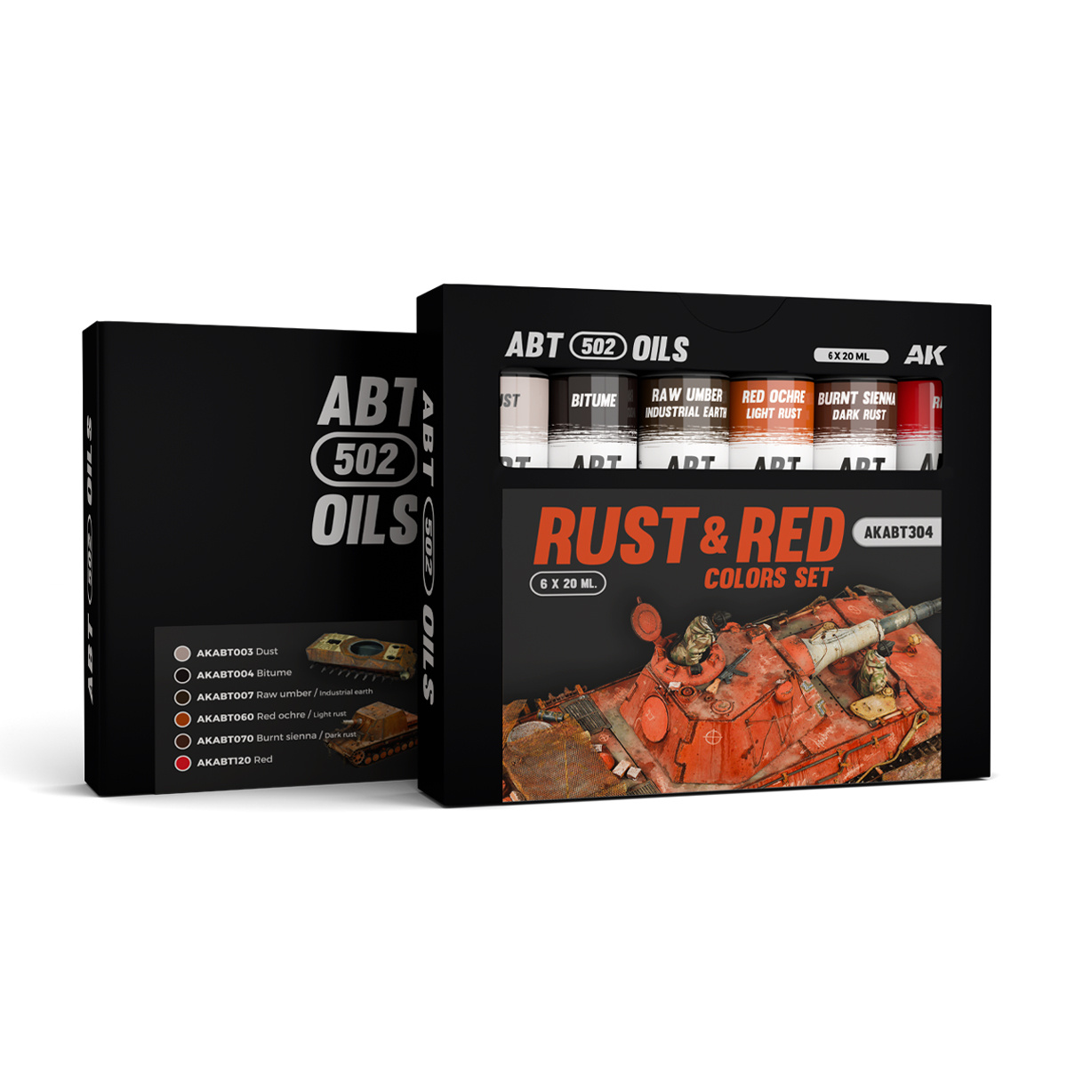 ABT304 Abteilung 502 a Set of paints, Rust and Red Color Set