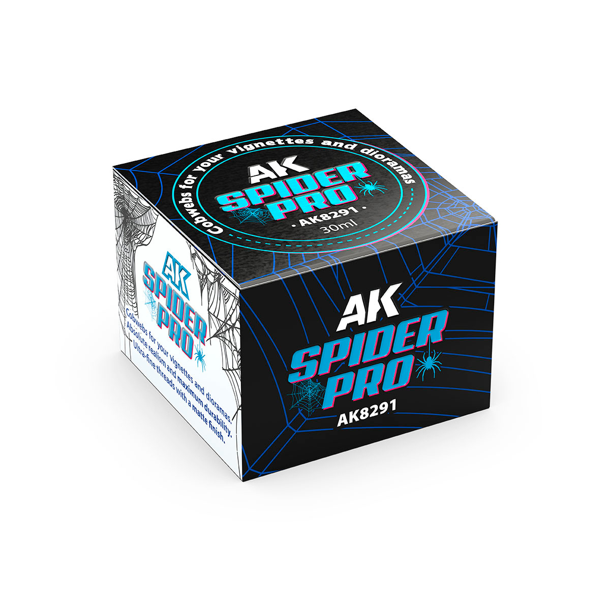 AK8291 AK Interactive Spider Pro - Паутина для виньеток и диорам / SPIDER PRO – Cobwebs for your vignettes and dioramas