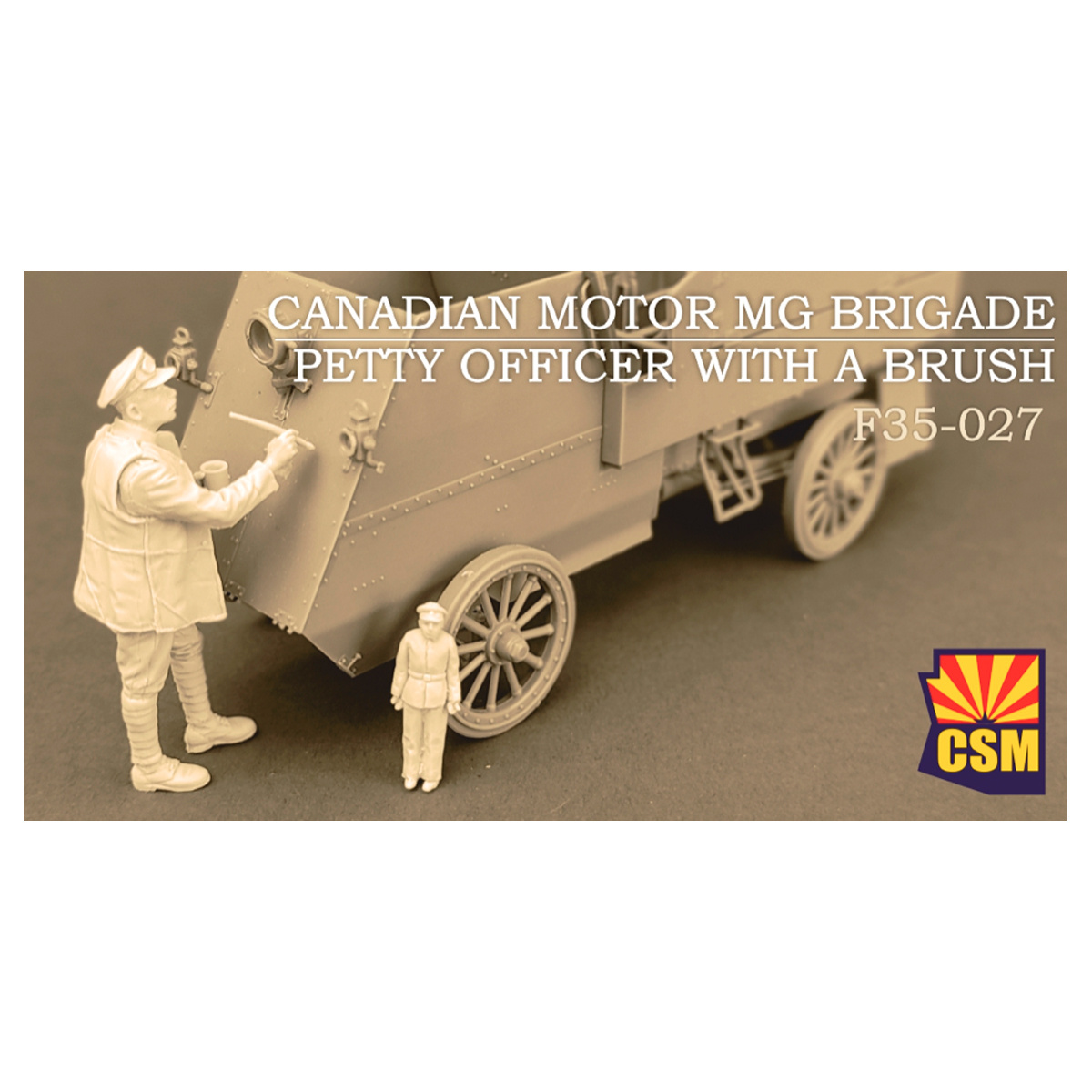 F35-027 Copper State Models 1/35 Старшина канадской мfromострелковой бригады MG с кисточкой