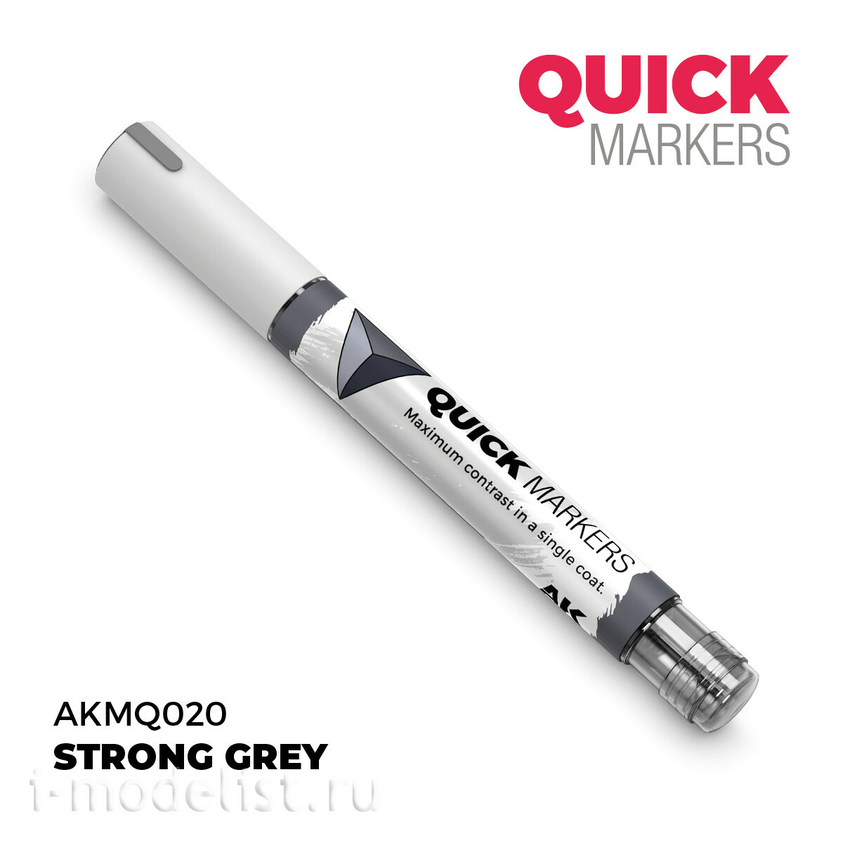 AKMQ020 AK Interactive Маркер QUICK MARKER - Сильный серый / Strong Grey