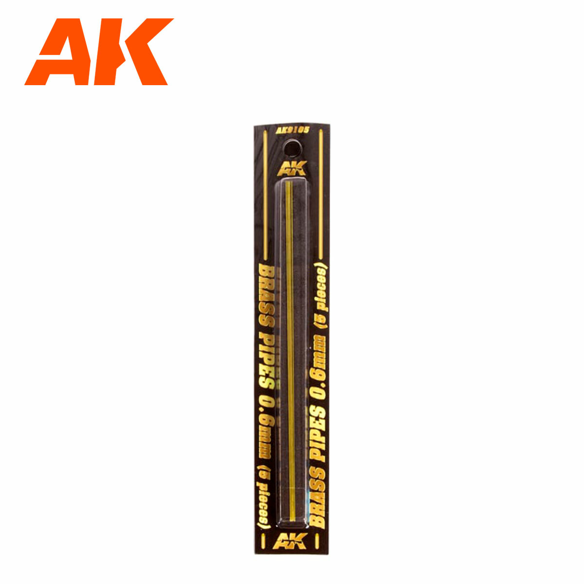 AK9105 AK Interactive Brass tubes 0.6mm, 5 pcs.