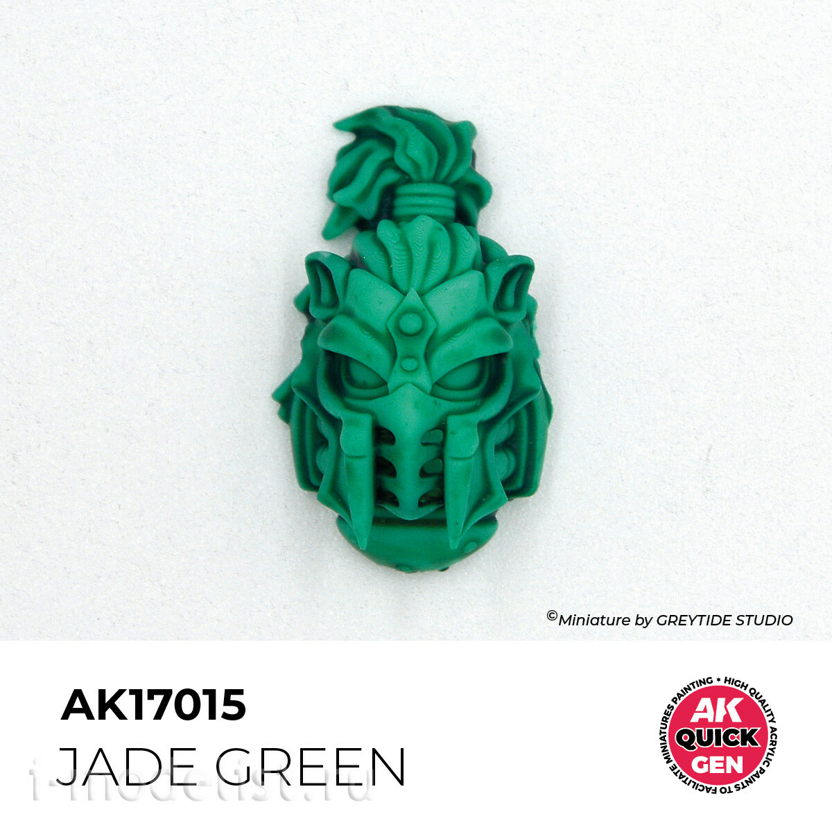 AK17015 AK Interactive Краска акриловая QUICK GEN - Notфритово-зелёный / JADE GREEN