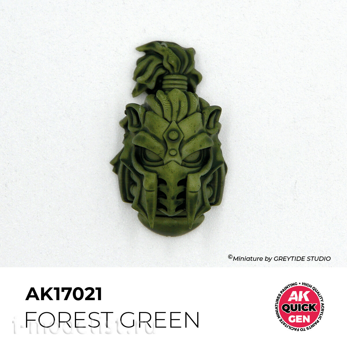 AK17021 AK Interactive Краска акриловая QUICK GEN - Лесной зелёный / FOREST GREEN