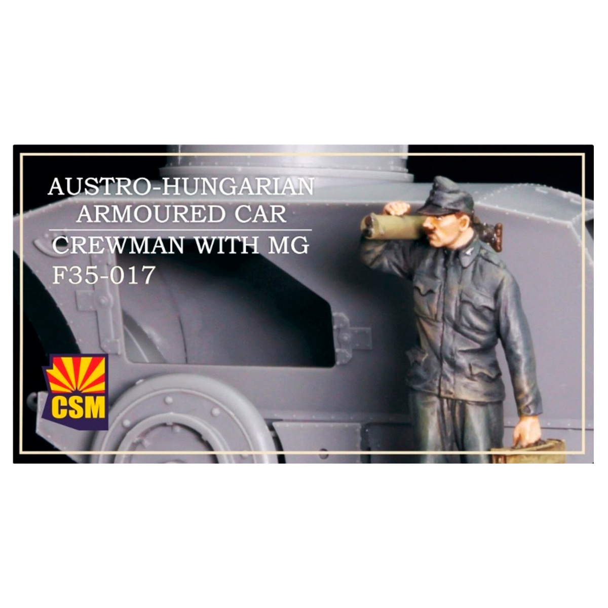 F35-017 Copper State Models 1/35 Экипаж австро-венгерского броневика с MG