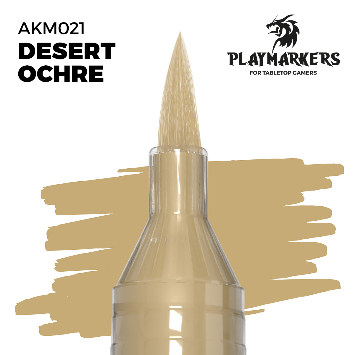 AKM021 AK Interactive Акриловый маркер PLA YMARKER - Пустынная охра / DESERT OCHRE – PLAYMARKER