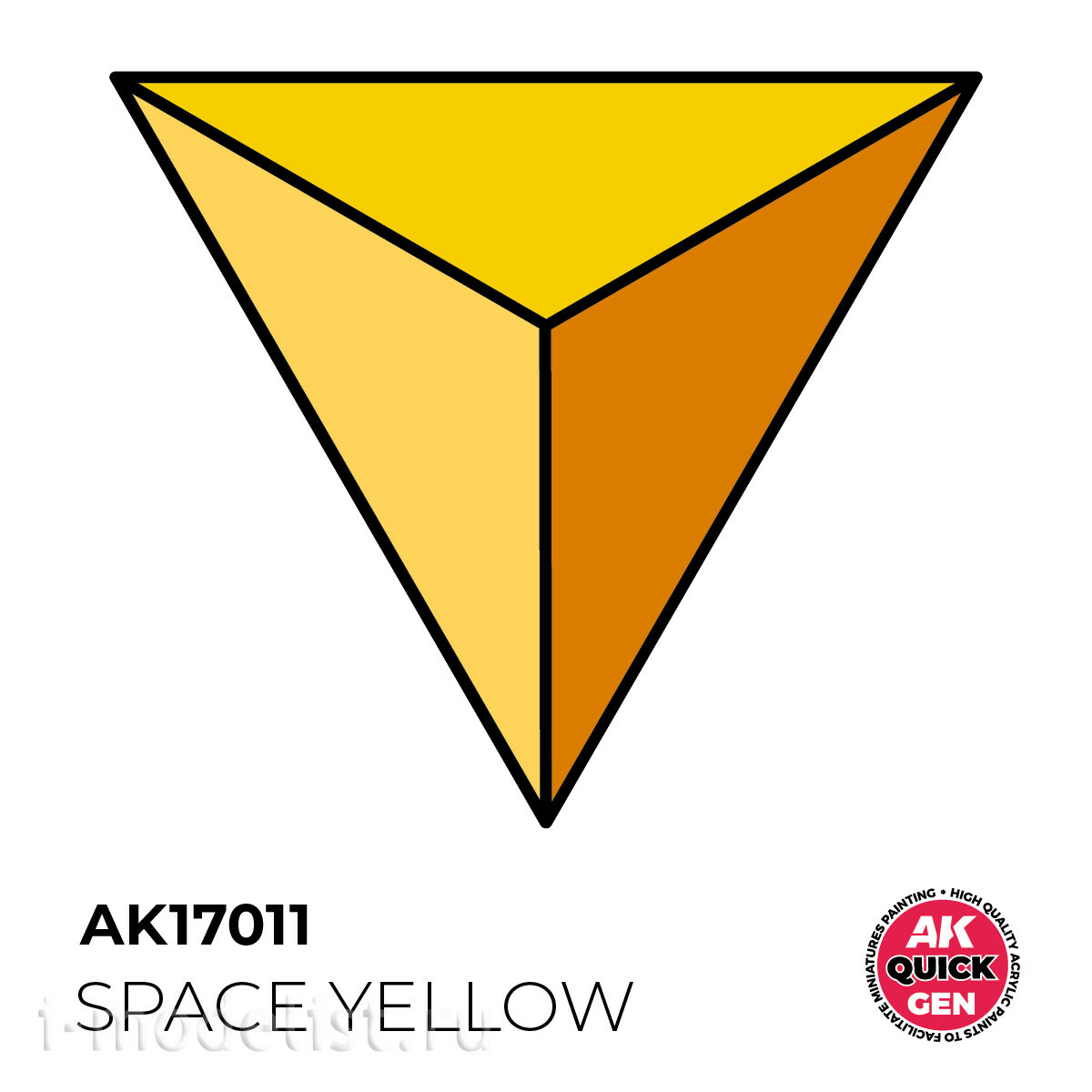 AK17011 AK Interactive Краска акриловая QUICK GEN - Космический жёлтый / SPACE YELLOW