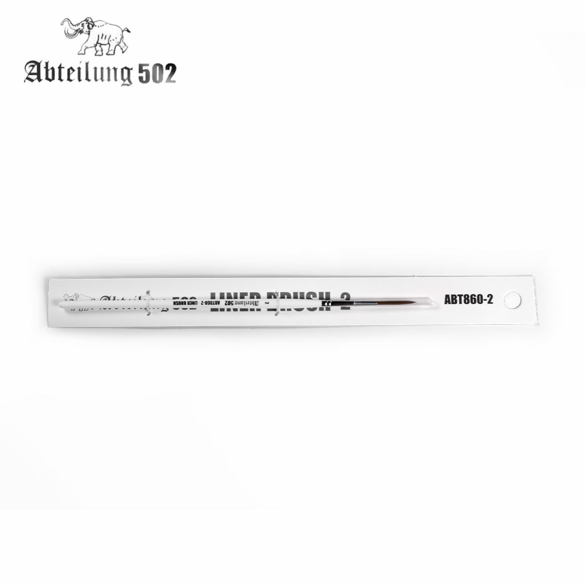 ABT860-2 Abteilung 502 Кисть лайнер 2 (длина 22 мм) / ABT Liner Brush 2 (22 mm Long Hair)