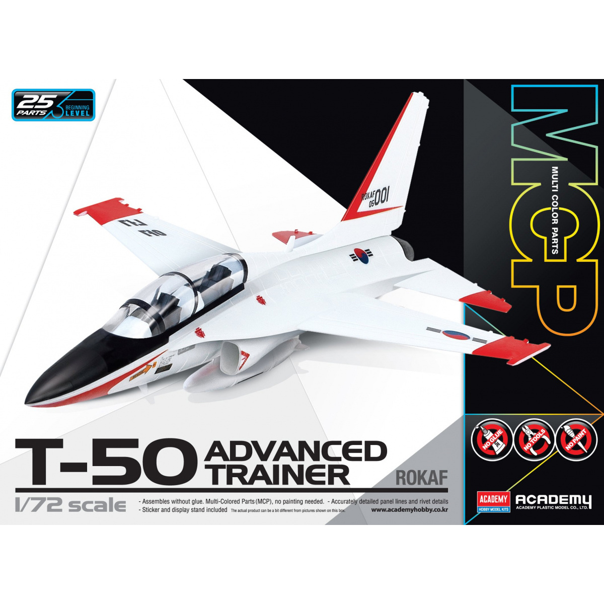 12519 Academy 1/72 Korean Training Aircraft T-50 Advanced Trainer