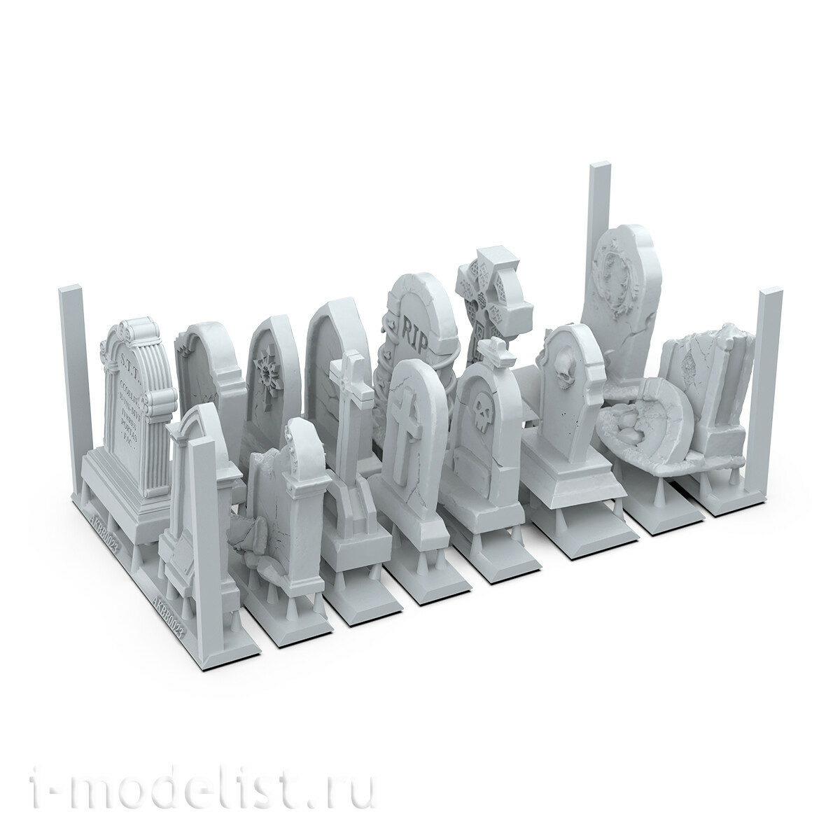 AKBIT0021 AK Interactive 3D-печать BASING BITS Надгробные плиты / Tombstones