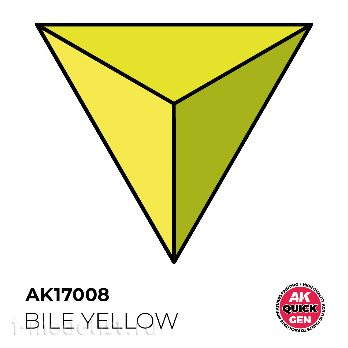 AK17008 AK Interactive Краска акриловая QUICK GEN - Жёлтая желчь / BILE YELLOW