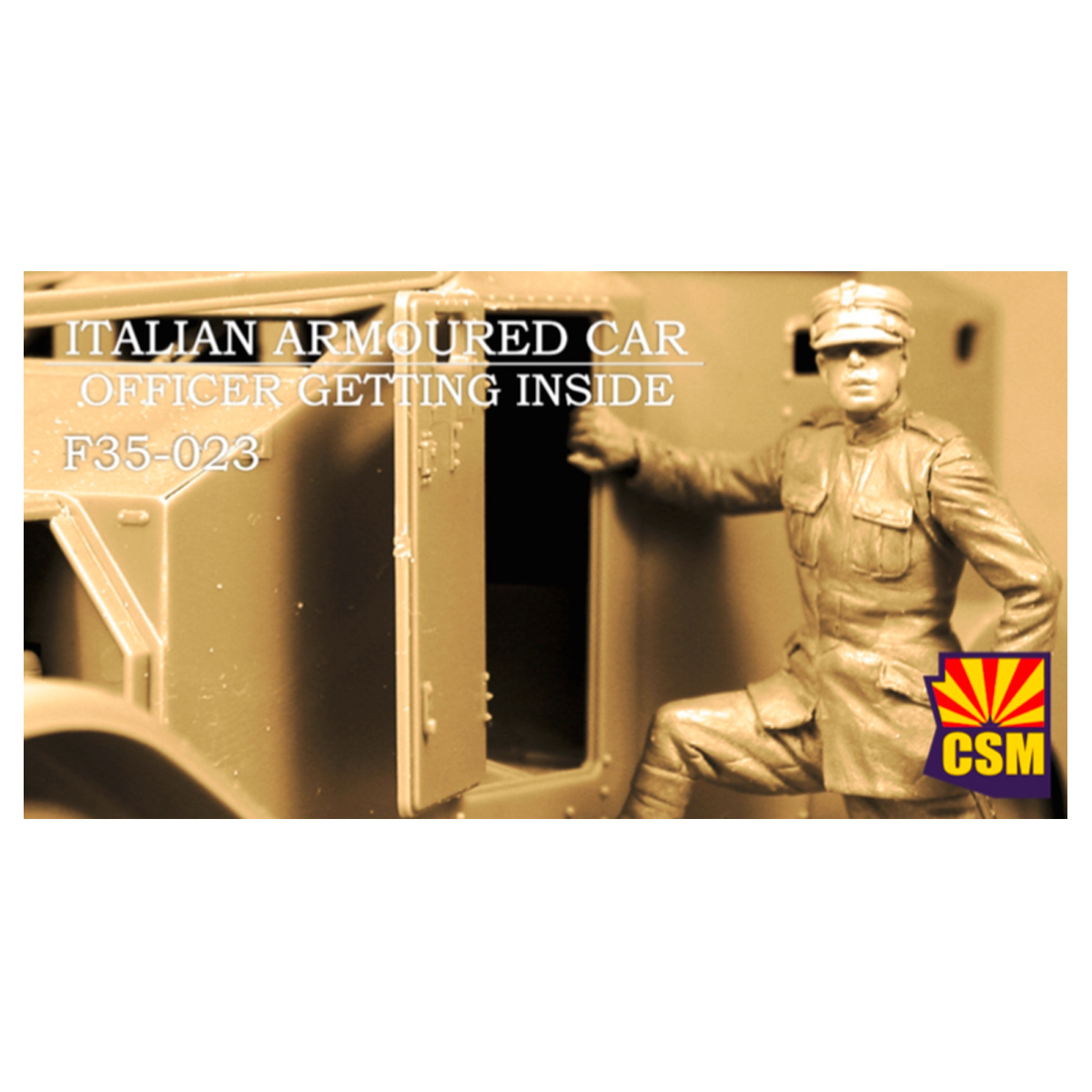 F35-023 Copper State Models 1/35 Офицер итальянского броневика садится внутрь