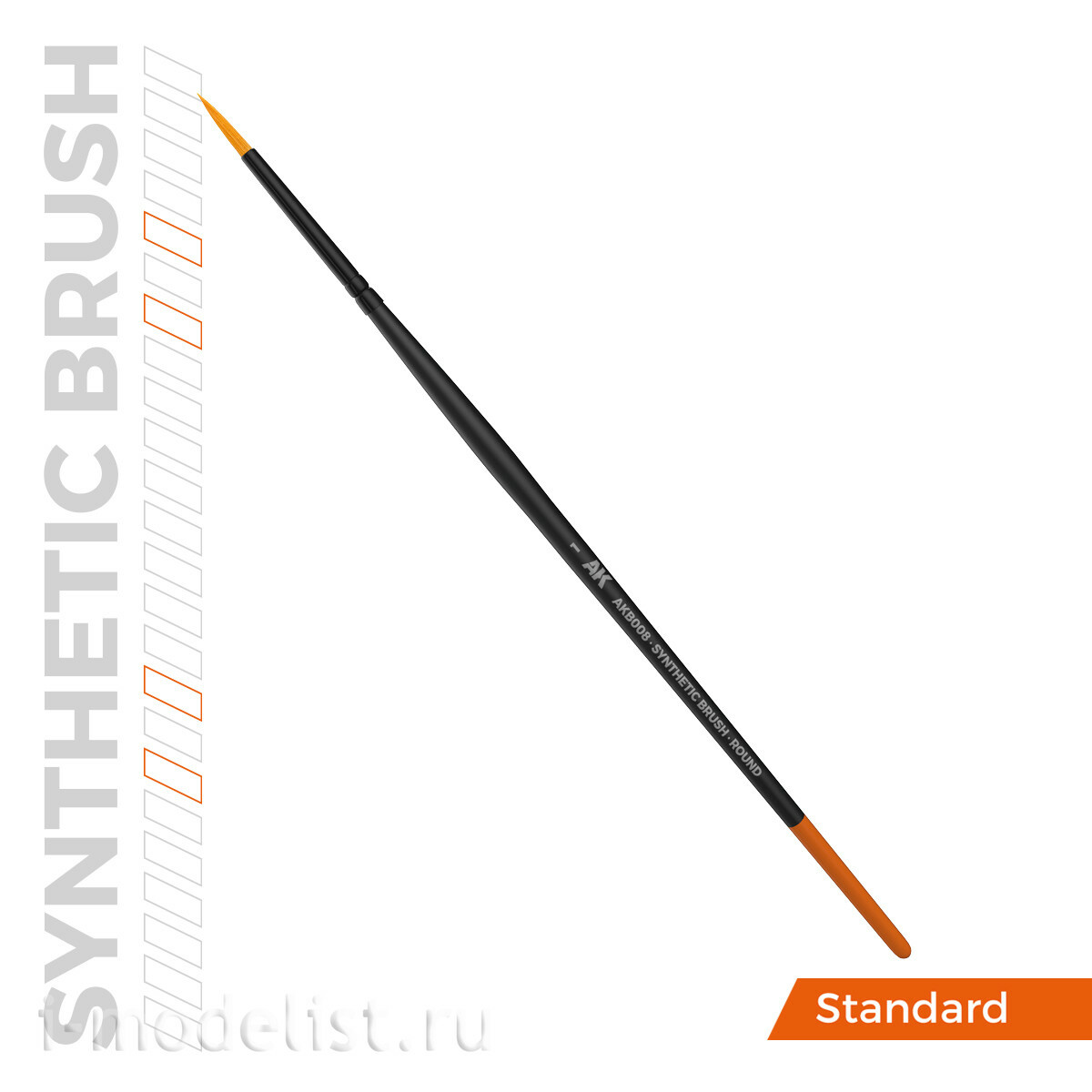 AKB008 AK Interactive Синтетическая кисть - Круглая 1 / AK SYNTHETIC BRUSH – ROUND 1