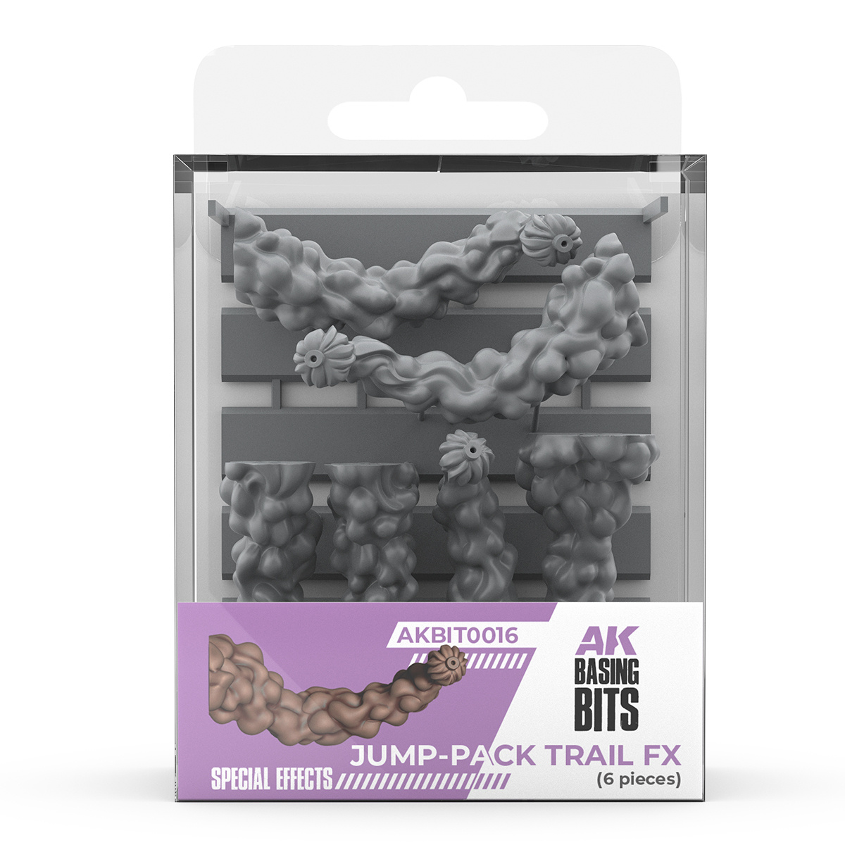 AKBIT0016 AK Interactive 3D-печать BASING BITS Эффект огня из ранца / Jump-pack Trail FX