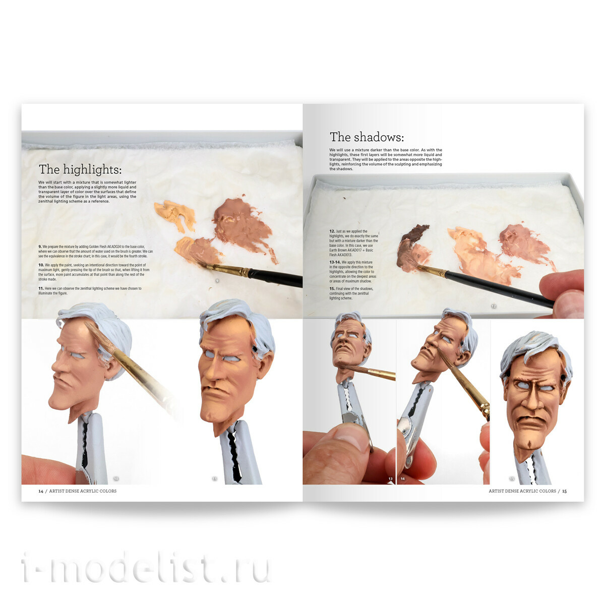 AK130040 AK Interactive Книга Практическое руководство по использованию густых хуtoжественных акриловых красок / Artist Dense Acrylic Color – Practical User Guide By Julio Cabos