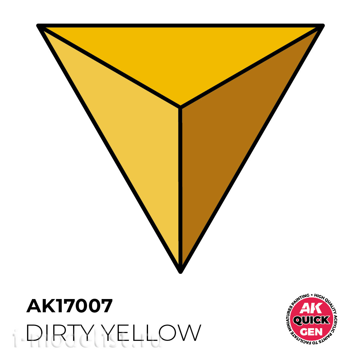 AK17007 AK Interactive Краска акриловая QUICK GEN - Грязно-жёлтый / DIRTY YELLOW