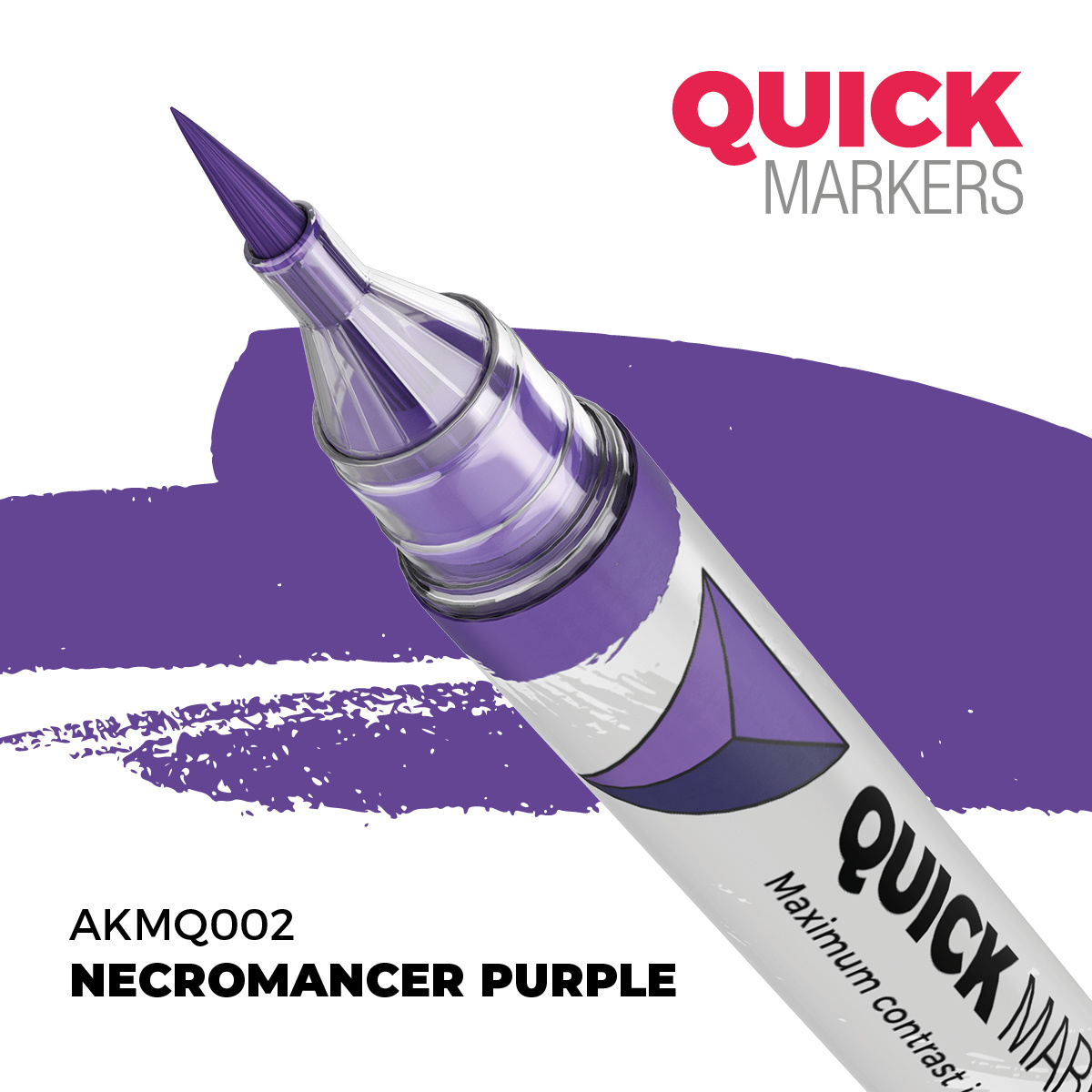 AKMQ002 AK Interactive Маркер QUICK MARKER - Фиолетовый некроманта / Necromancer Purple