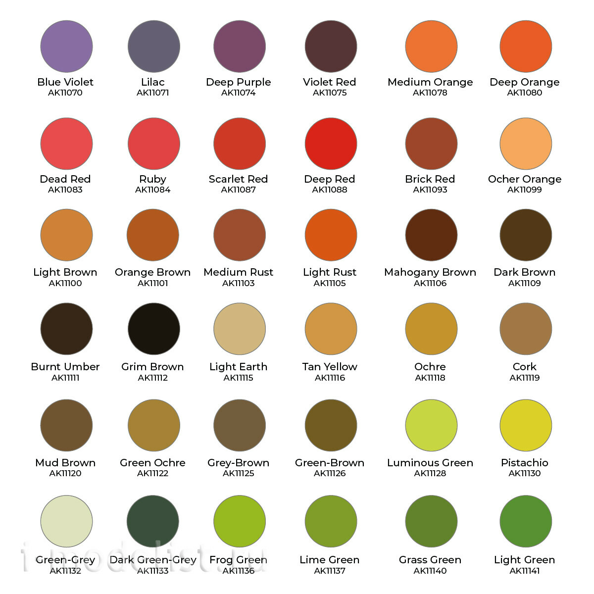 AK11784 AK Interactive Набор красок 3GEN – WARGAME 