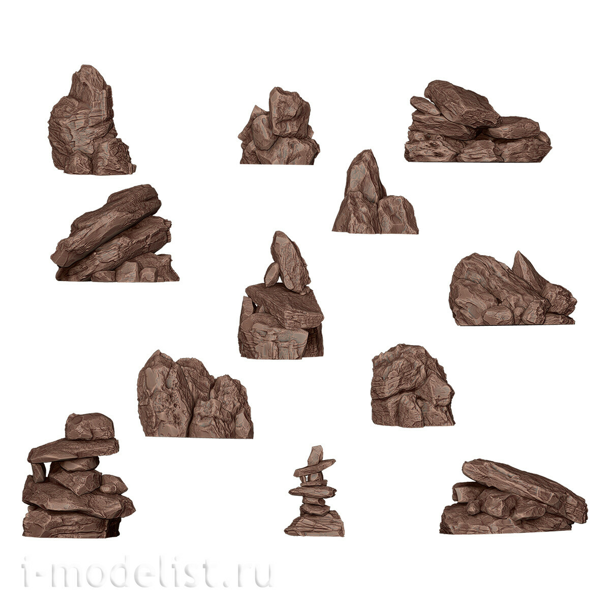 AKBIT0003 AK Interactive 3D-печать BASING BITS Скалы и выступы / Rocks & Tors