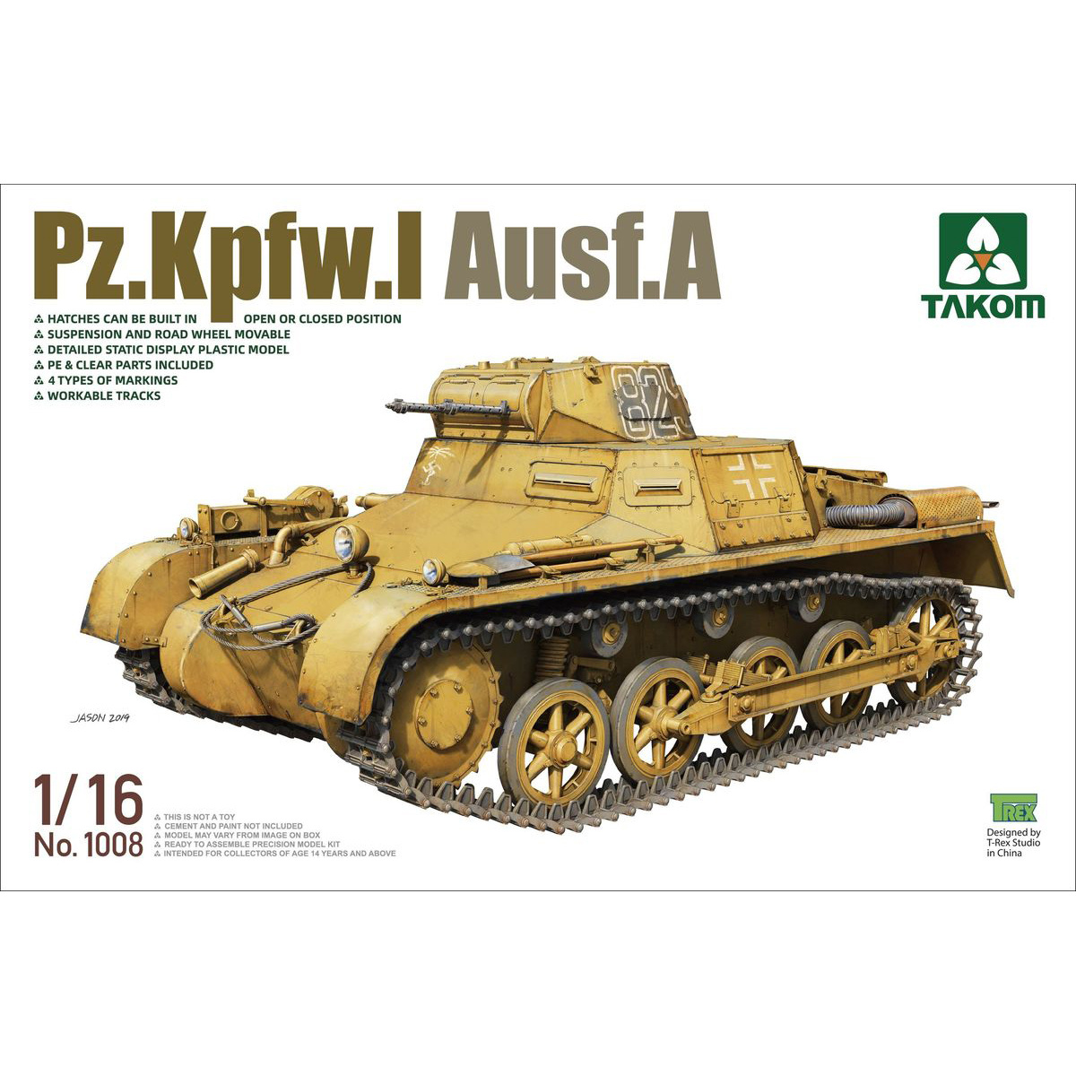 1008 Takom 1/16 Pz.Kpfw.I Ausf.A