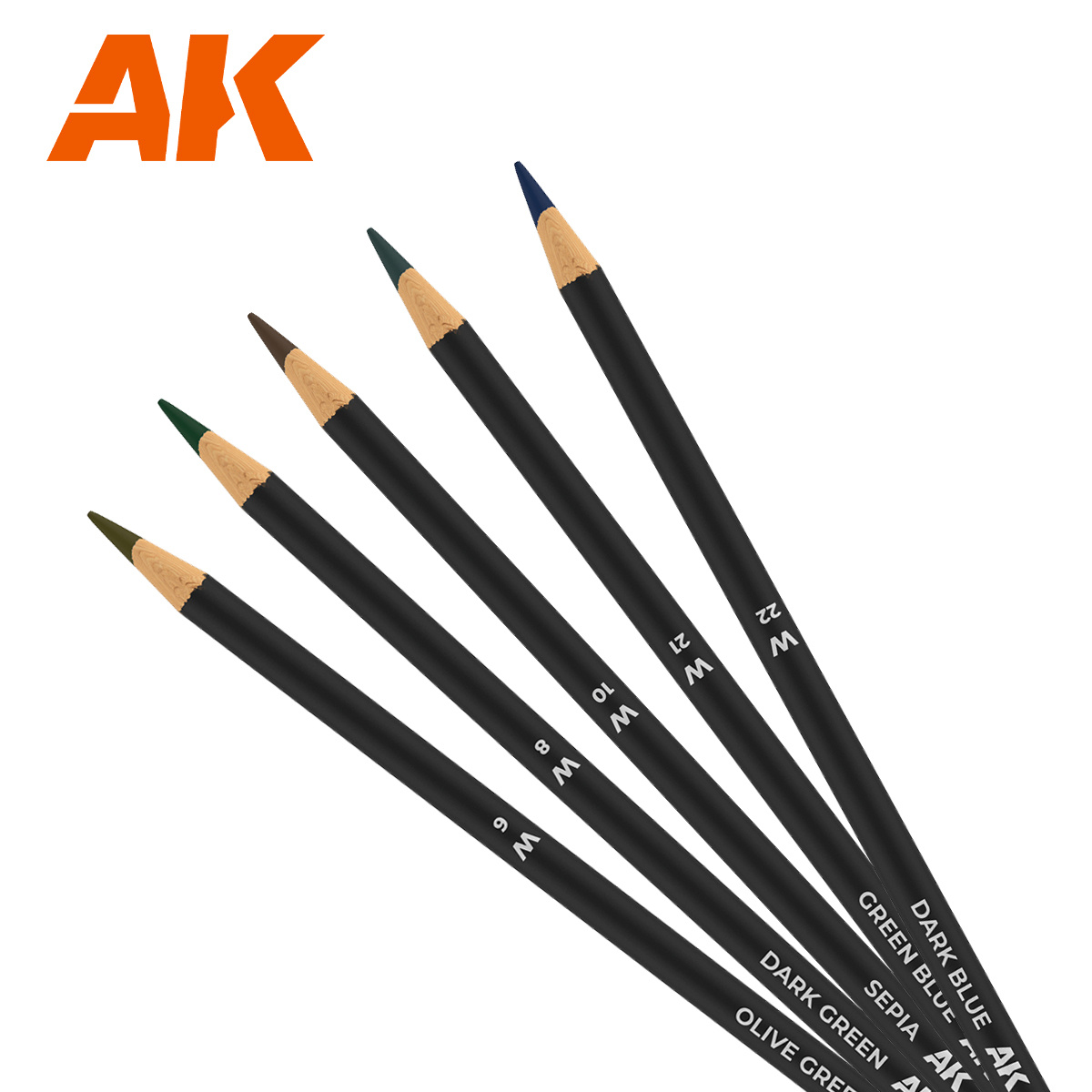 AKКМБ9 AK Interactive Набор карандашей для везеринга 