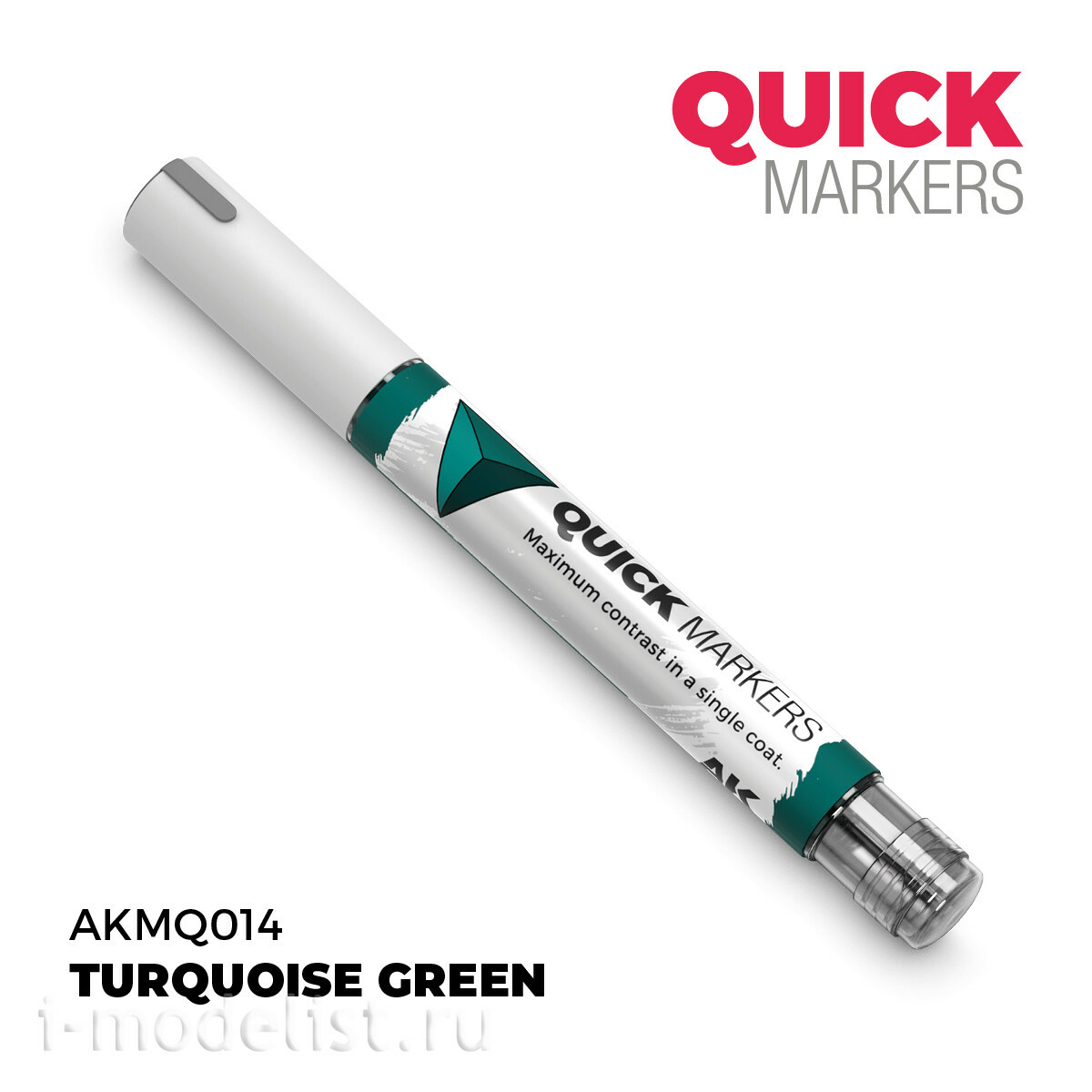 AKMQ014 AK Interactive Маркер QUICK MARKER - Бирюзово-зелёный / Turquoise Green