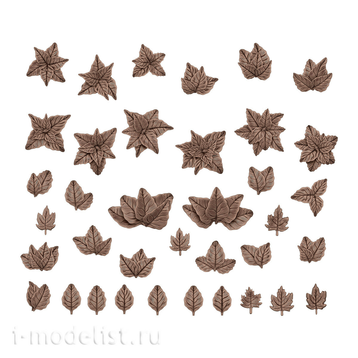 AKBIT0004 AK Interactive 3D-печать BASING BITS Лесные листья / Forest Leaves