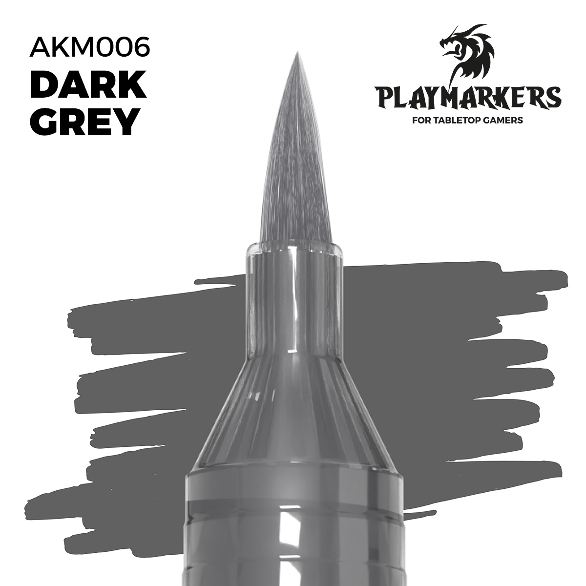 AKM006 AK Interactive Акриловый маркер PLAYMARKER - Тёмно-серый / DARK GREY – PLAYMARKER