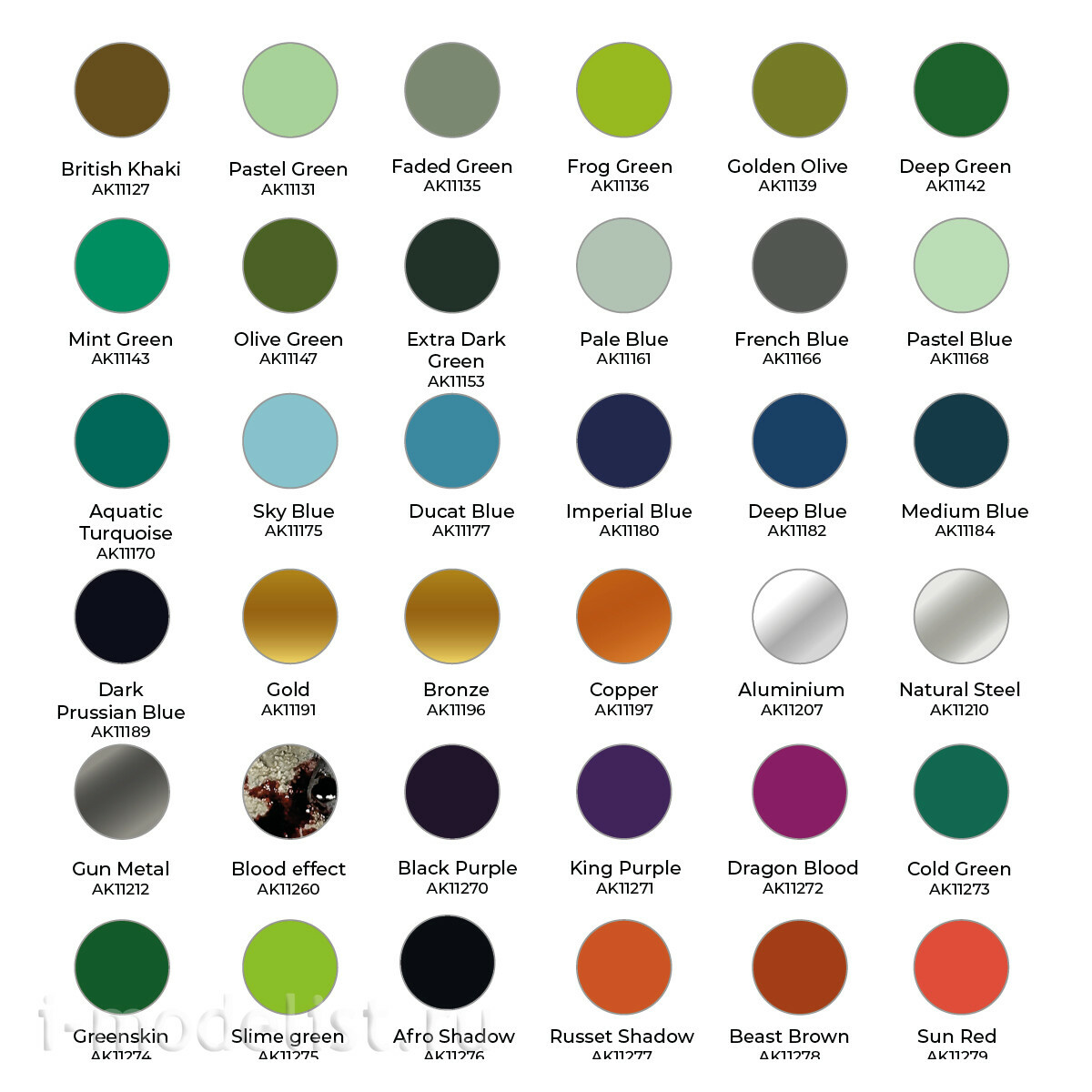 AK11783 AK Interactive Набор красок 3GEN – WARGAME 