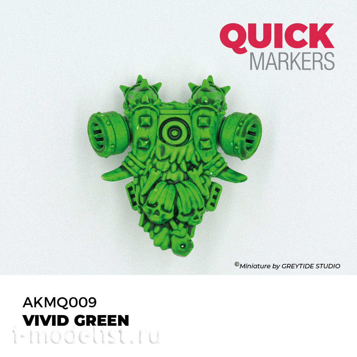 AKMQ009 AK Interactive Маркер QUICK MARKER - Ярко-зелёный / Vivid Green