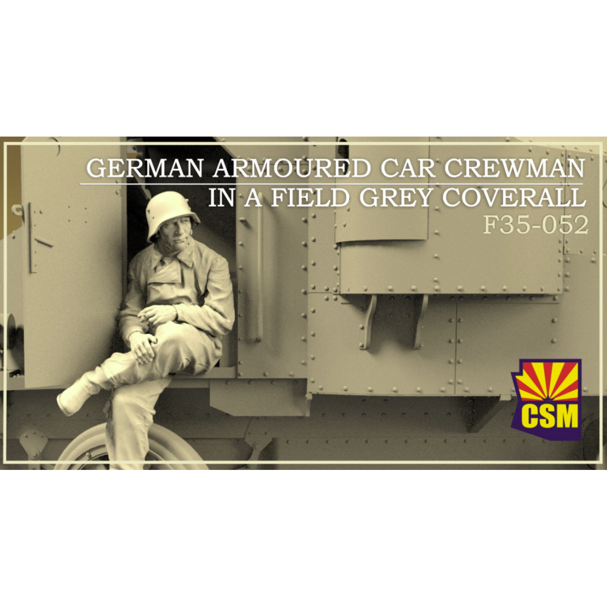 F35-052 Copper State Models 1/35 Командир немецкого броnotранспортера в полевом комбинезоне