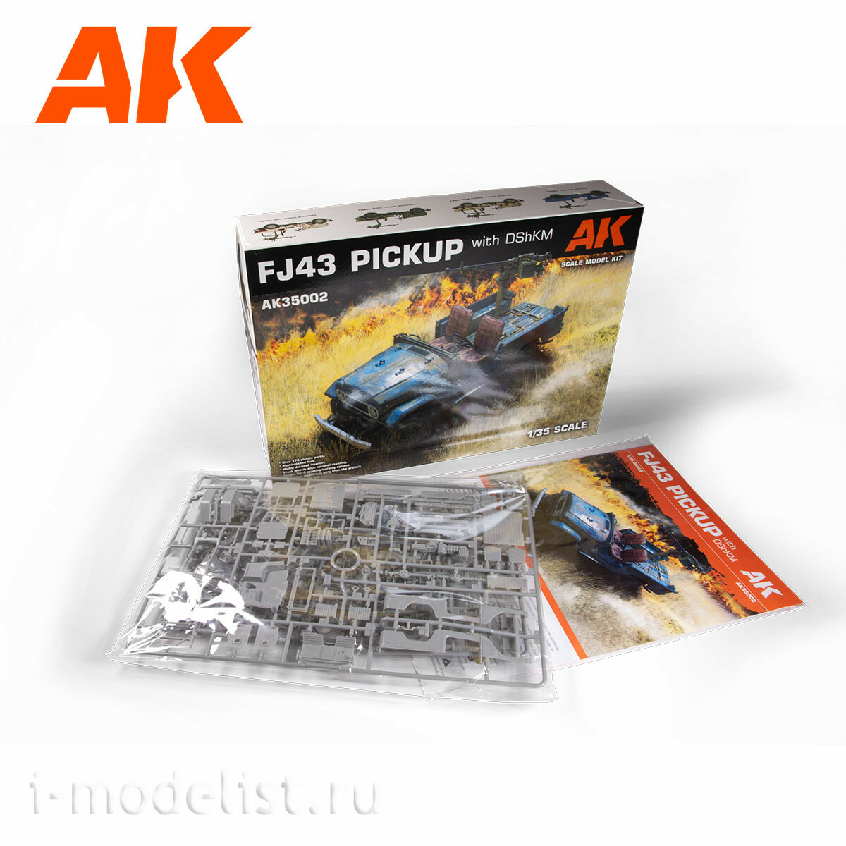 AK35002 AK Interactive 1/35 SUV FJ43 PICKUP with DShKM