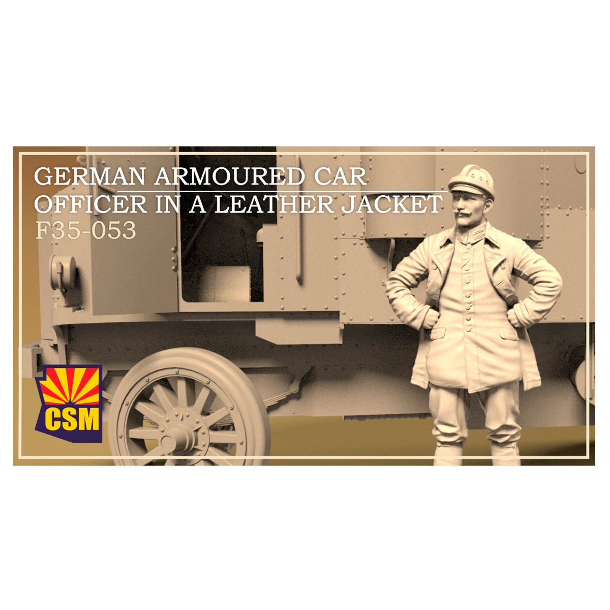 F35-053 Copper State Models 1/35 Офицер немецкого броnotранспортера в кожаной куртке