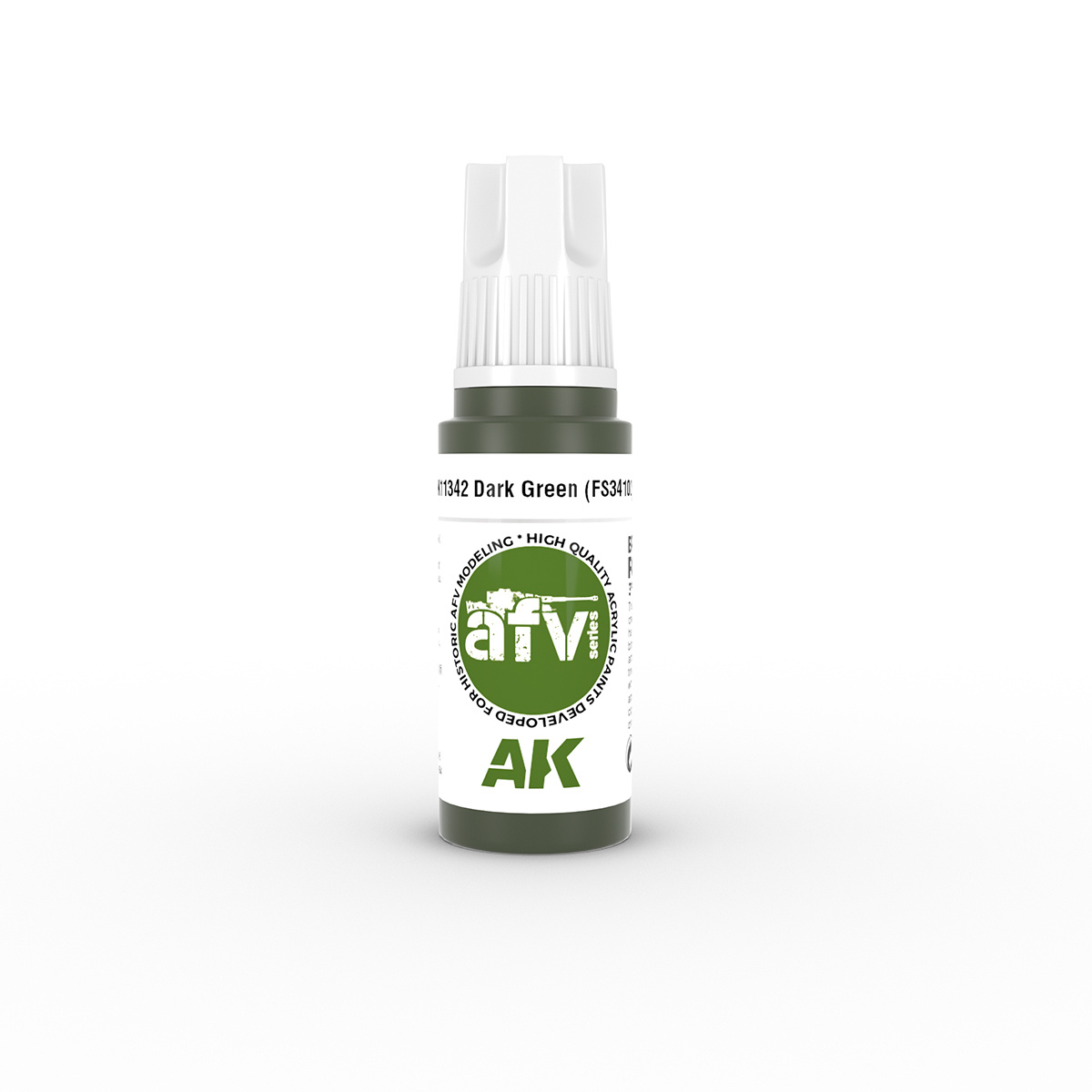 AK11342 AK Intercative acrylic paint DARK GREEN (dark green) 17 ml