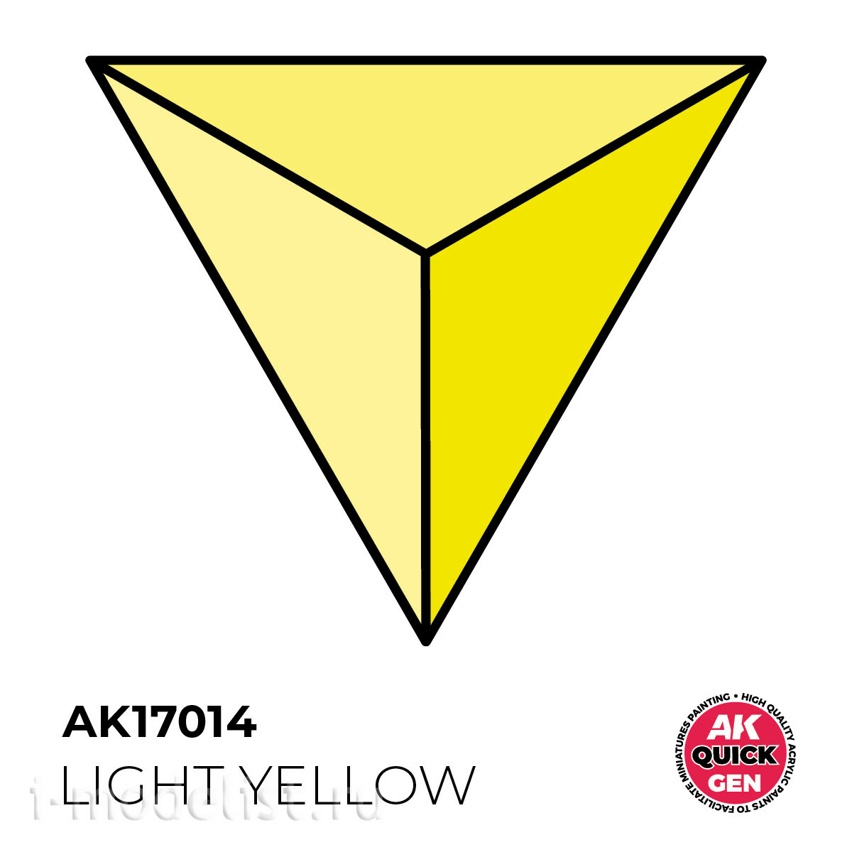 AK17014 AK Interactive Краска акриловая QUICK GEN - Светло-жёлтый / LIGHT YELLOW