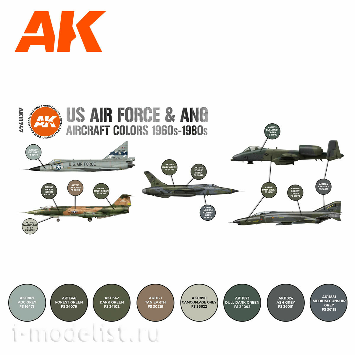 AK11747 AK Interactive Set of acrylic paints 