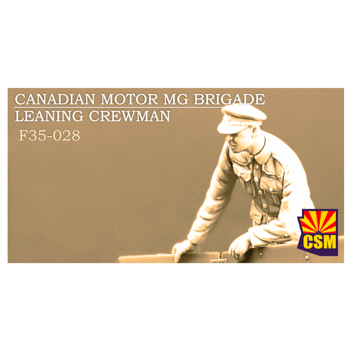 F35-028 Copper State Models 1/35 Наклоняющийся член экипажа канадской мfromострелковой бригады MG