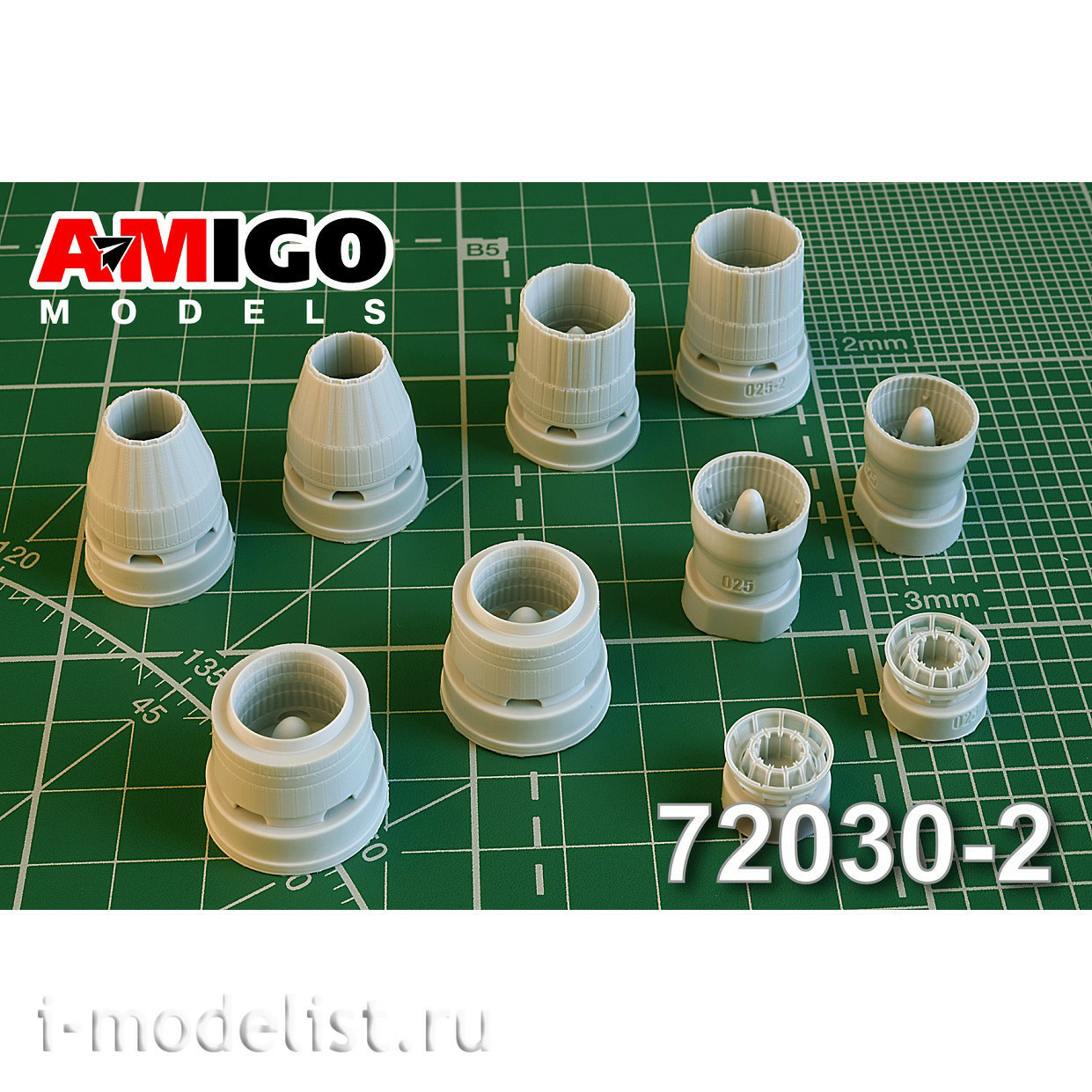 AMG72030-2 Amigo Models 1/72 С-30CM Jet Engine Nozzles Al-41F1S