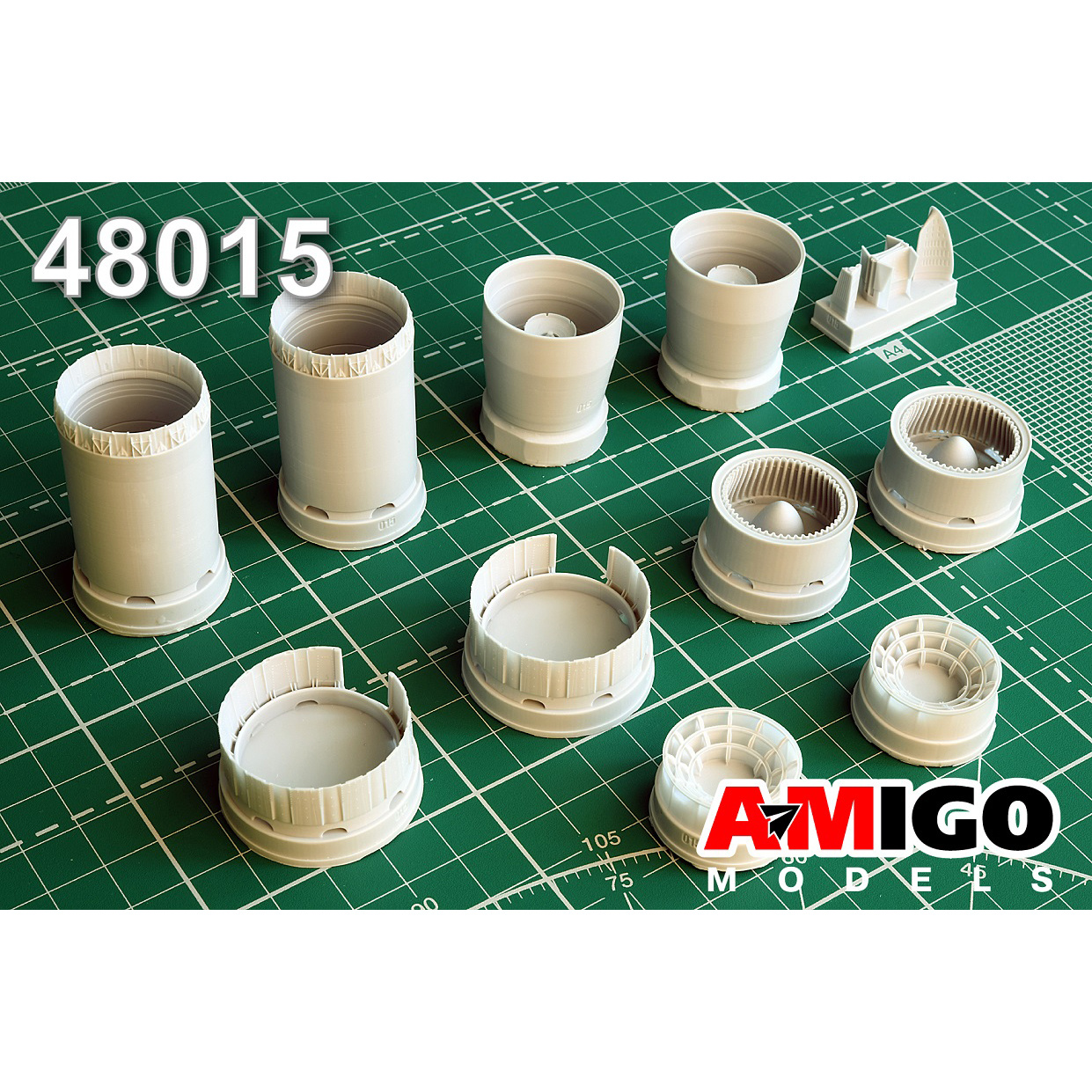 AMG48015 Amigo Models 1/48 MiGG-25PD Jet nozzles of the R15B-300 engine